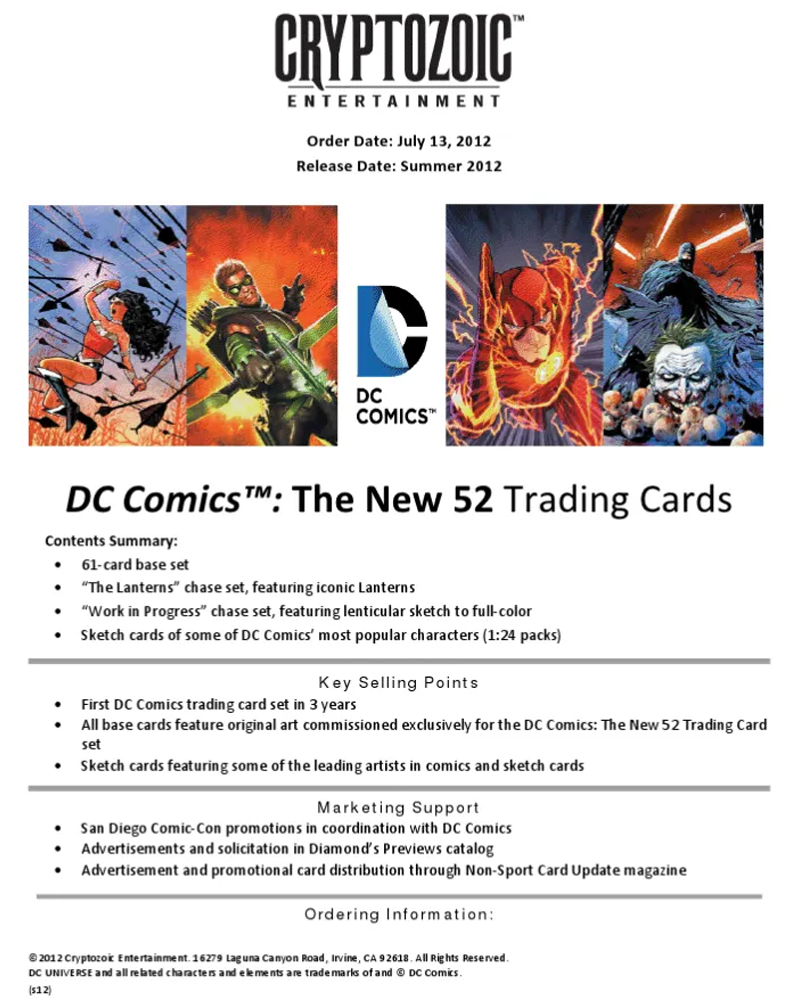 DC COMICS NEW 52 TRADING CARD DIE-CUT LANTERNS KILOWOG 