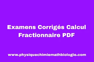 Examens Corrigés Calcul Fractionnaire PDF