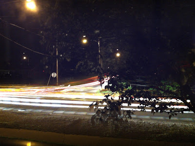 car light trails on iphone