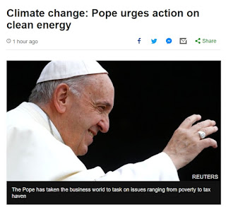 pope: clean energy