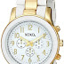 ساعة اكس او اكس او بيضاء للنساء بسوار من المعدن - XO5642