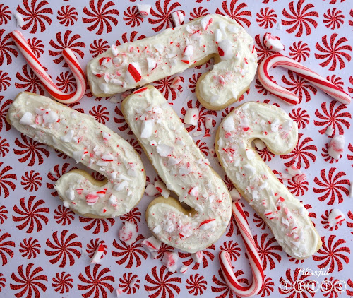 Crushed Candy Cane Sugar Cookies from Blissful Roots