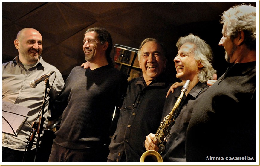 Xavier Monge, Rai Ferrer, Joan Margarit, Perico Sambeat i Pere Rovira, Barcelona 2013