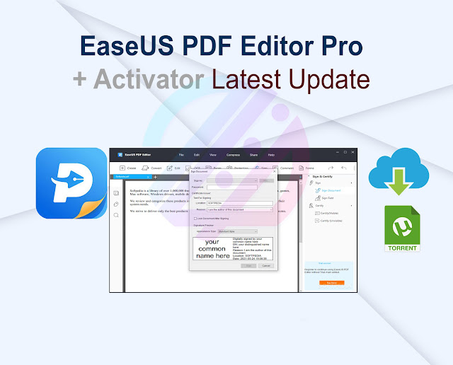 EaseUS PDF Editor Pro 6.1.0.1 Build 01.22.2024 + Activator Latest Update