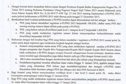 √ Pupns Diperpanjang Hingga Januari 2019 Menurut Surat Resmi Kepala Bkn
Ihwal Tindak Lanjut E-Pupns