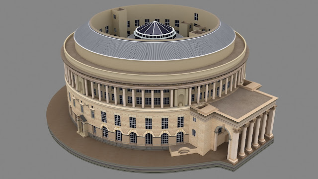 Manchester Central Library England 3d Model