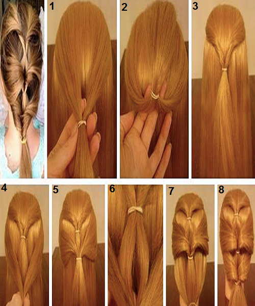 New Best Quick and Simple Hair Style pics Tutorial Part 2 