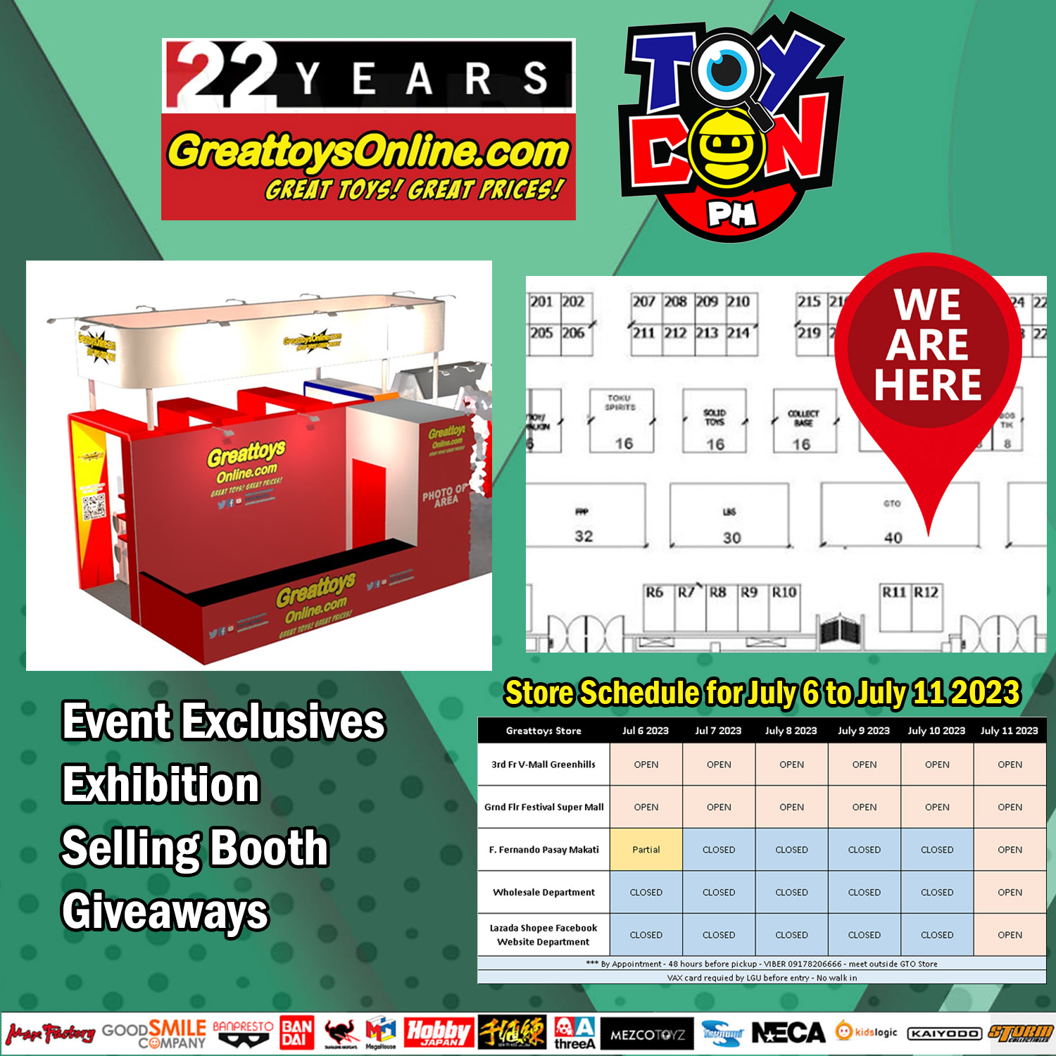 Visit GreattoysOnline.com at TOYCON 2023 for Bandai Event Limited figures and deals