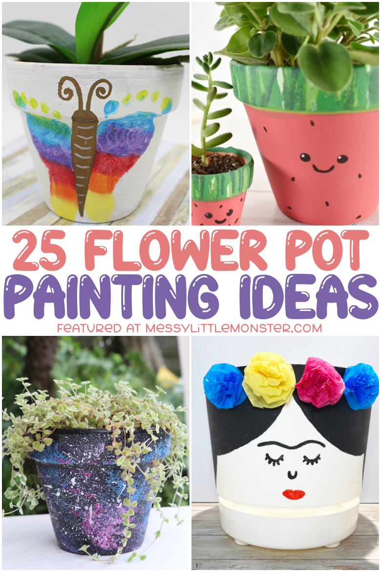 Flower pot painting ideas