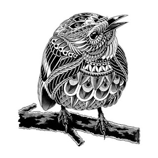 Sparrow-with-Mandala-Feathers-Tattoo-Design