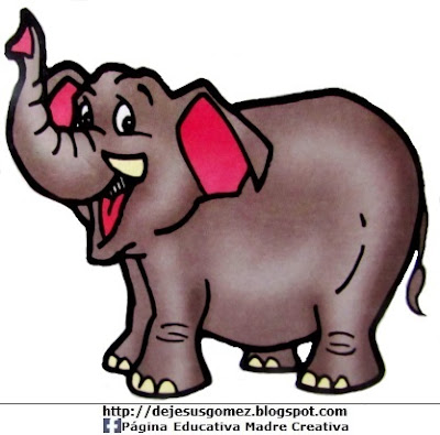 Imagen de elefante a color