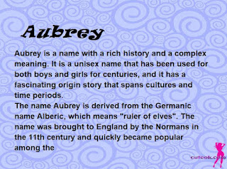 meaning of the name "Aubrey"