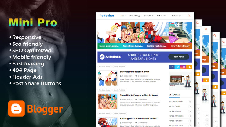 VioMagz AMP Responsive Blogger Template