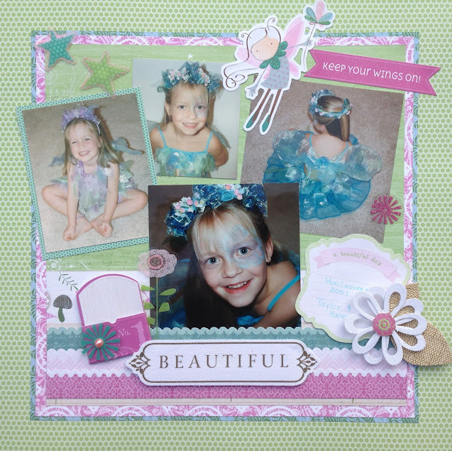 12x12 Fairy Scrapbook Page Layout By Artsy Albums