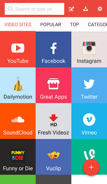 تطبيق SnapTube  لتنزيل الفيديوهات من اليوتيوب YouTube والفيس بوك facebook واي موقع اخر بصيغة الـ mb3 و mb4