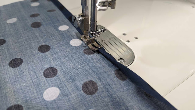 Hemming fabric to make a new umbrella