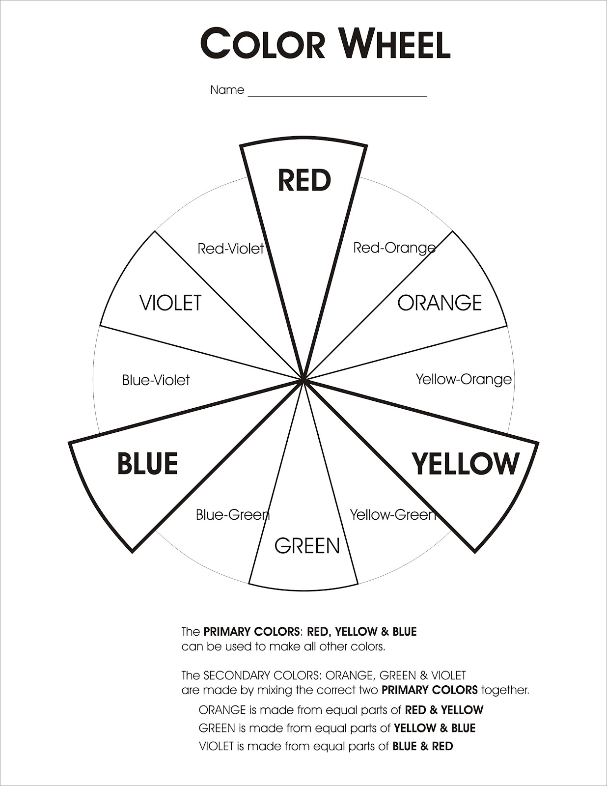 primary kindergarten and colors for worksheet secondary Teacher: A blending garden of flowers, Helpful The Art