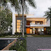 2800 Sq.Ft Contemporary Home with Minimalist Cubic Elegance: A Sculpted Statement in Modern Living