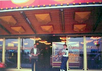 Me and Danny outside the arcade