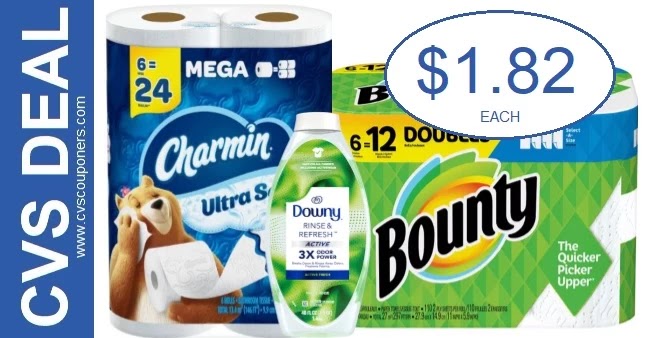 Bounty & Charmin CVS Coupon Deal