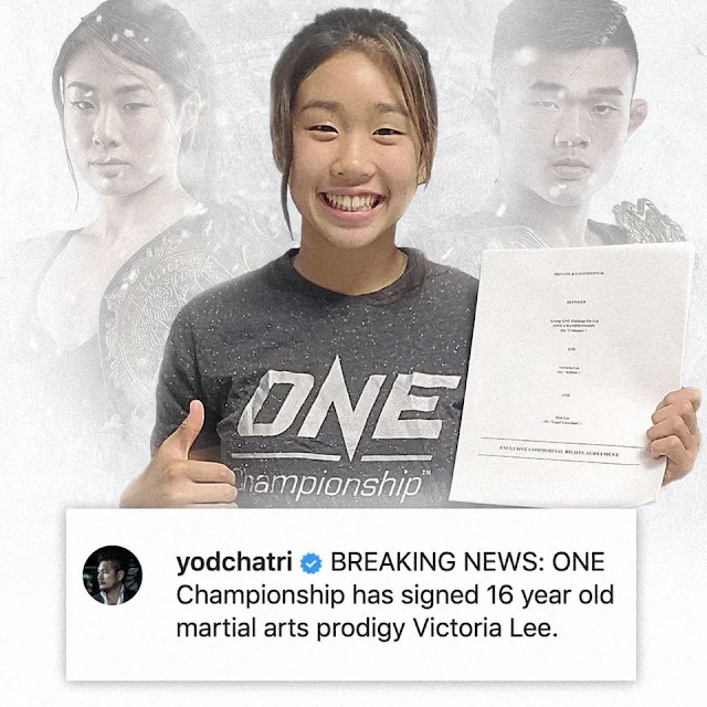 Teenage Mixed Martial Arts Prodigy Victoria Lee Signs with ONE Championship