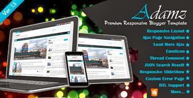 Adamz Responsive Blogger Template-bwtemplate