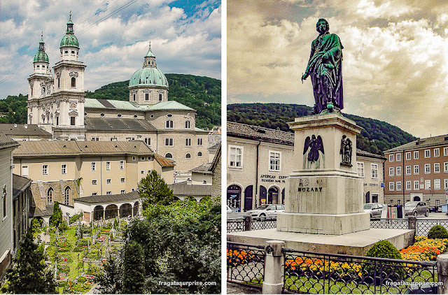 Estátua de Mozart em Salzburgo