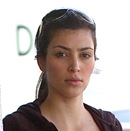 kim kardashian no makeup