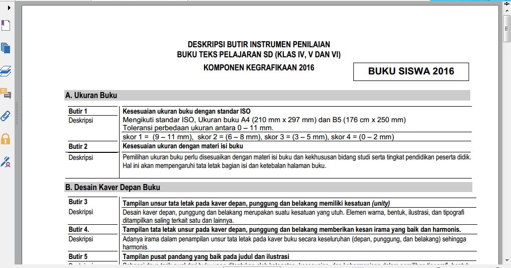 Download Deskripsi Butir Instrumen Penilaian Buku Teks 