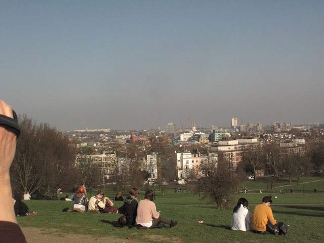 The eastern side of London from Primrose Hill.