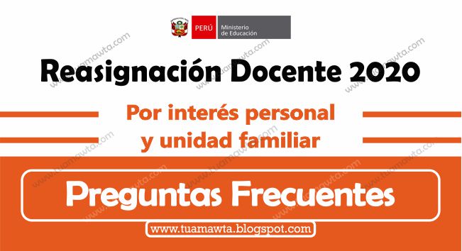 Reasignación Docente 2020: Preguntas frecuentes sobre el concurso