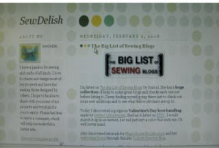 SewDelish Blog with Dots Template