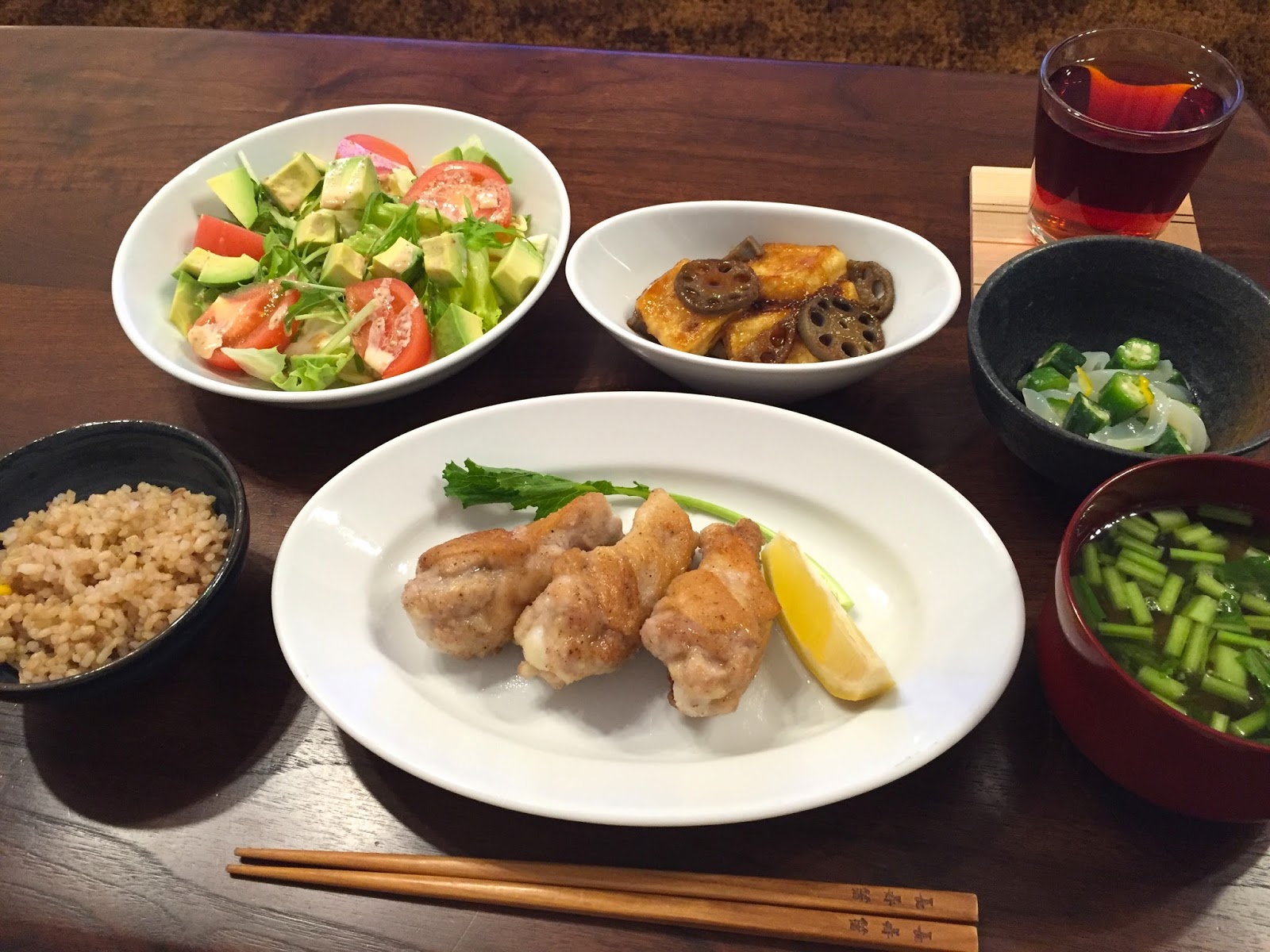 てっちゃんちのおいしい献立 鶏手羽元のスパイシー焼き 豆腐とれんこんの甘辛炒め
