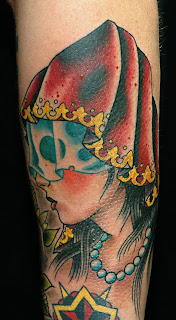 Gypsy Head Tattoo Design Picture Gallery - Gypsy Head Tattoo Ideas