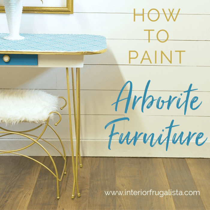 How To Paint Arborite Retro Dining Tables