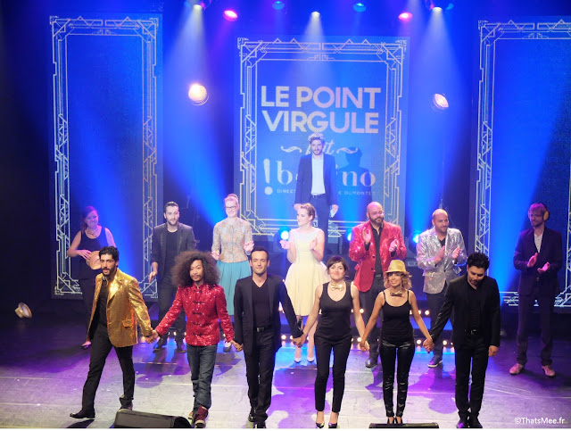 Spectacle 40 Ans du Point-Virgule à Bobino humour comique stand-up bun hay Mean céline Groussard Vérino Fabien Olicard le Mentaliste 