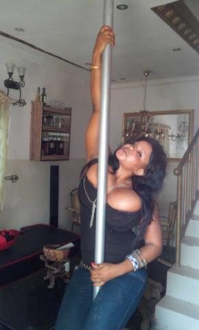 Cossy poses on a pole for the person who broke her heart