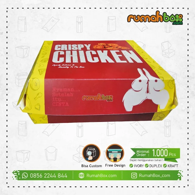cetak dus box kemasan packaging chicken unik dan murah