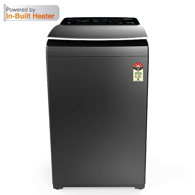 Whirlpool 7.5 Kg 5 Star Fully-Automatic Top Loading Washing Machine with In-Built Heater (360 BLOOMWASH PRO (540) H 7.5, Graphite, Hexa Bloom Impeller)