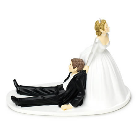 You can have your cake toppers in classical and 