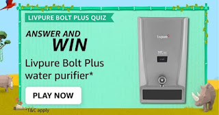 Amazon Livpure Bolt Plus Quiz