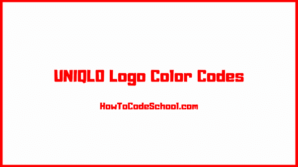 UNIQLO Logo Color Codes