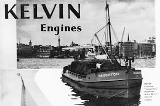 Barge "Naughton" - Kelvin engine advert