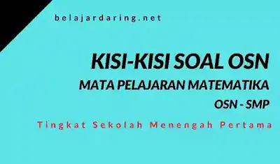 Kisi-Kisi Soal OSN