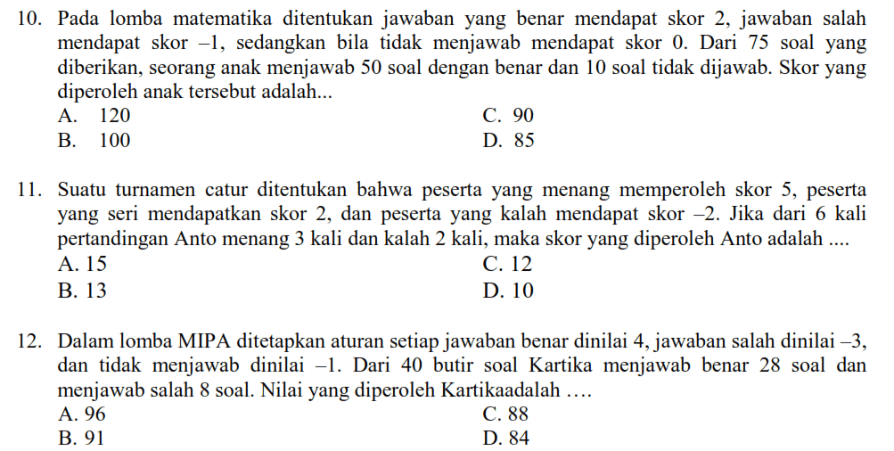 Contoh Soal Psikotes Cerita Blog Anak Sholeh Indonesia