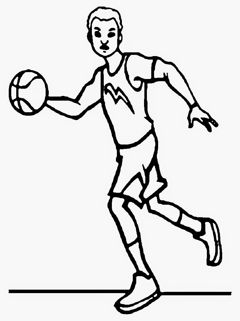 Basketball Player Coloring Pages