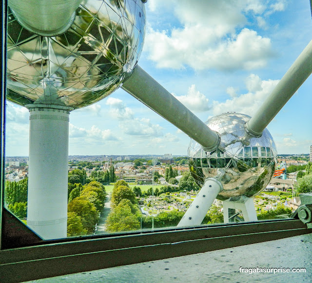 Bruxelas vista do Atomium