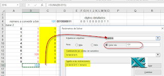 Números binarios en Excel