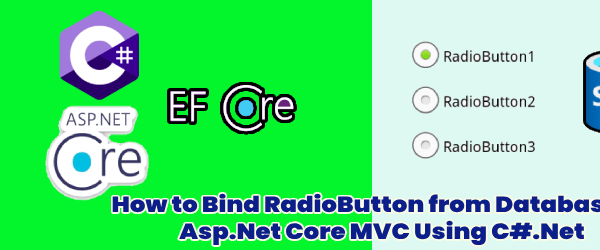 How to Bind RadioButton from Database in Asp.Net Core MVC Using C#.Net