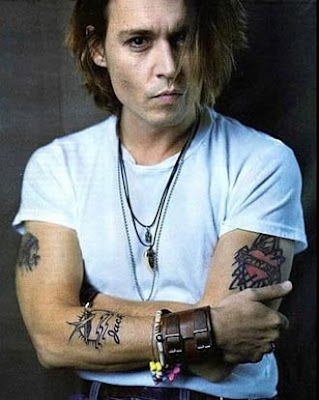 Celebrities Tattoos- Johnny Depp Tattoos. Celebrities Tattoos Design